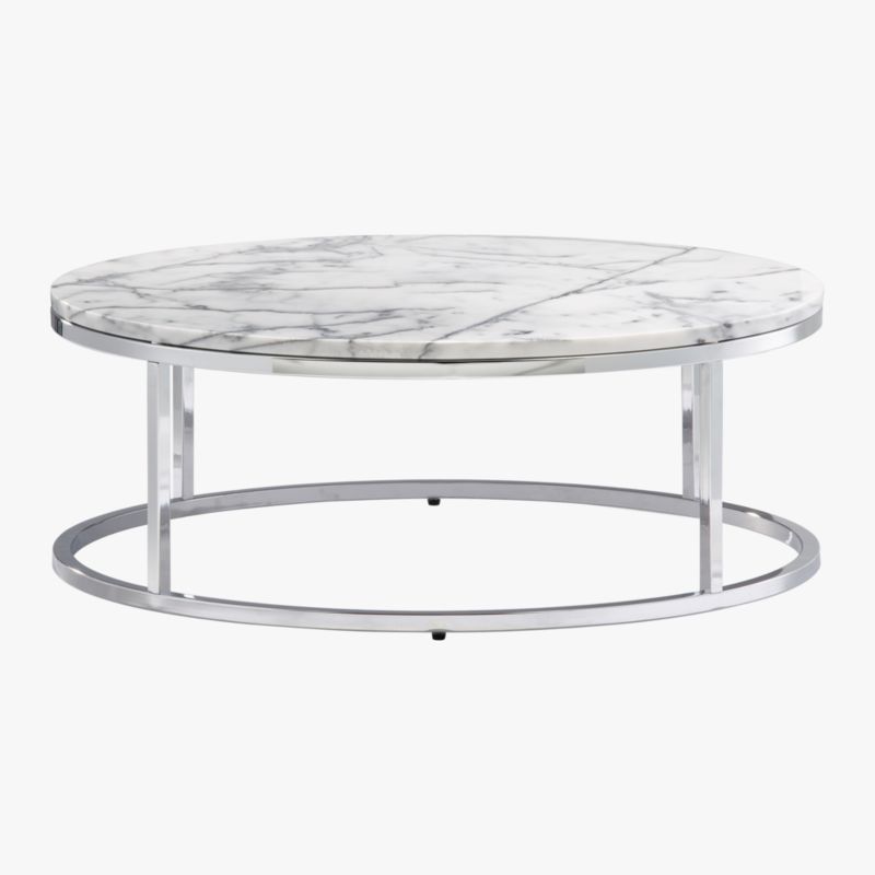 smart round marble coffee table