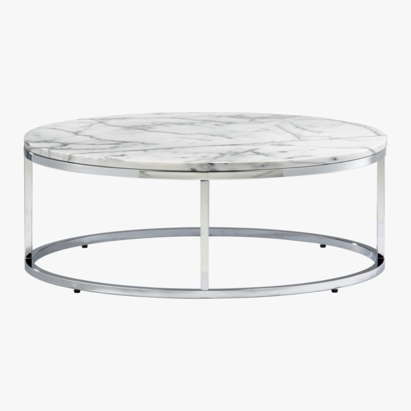 smart round marble top coffee table