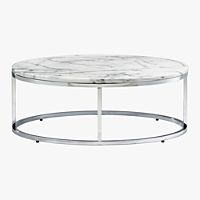 smart round marble top coffee table
