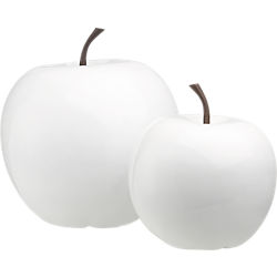 white snow apples