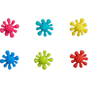set of 6 splat magnets