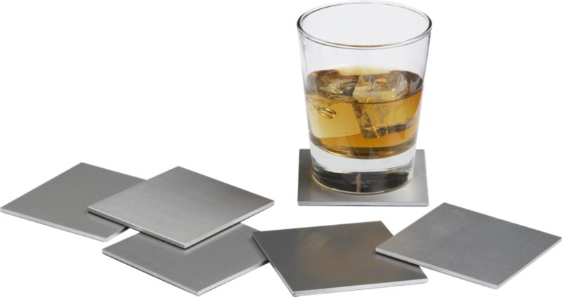 aluminum coasters with stand