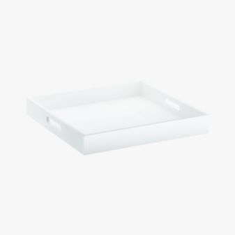 SquareHiGlsTrayWhiteS12
