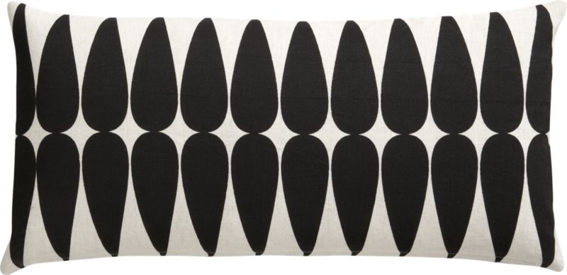stache 23"x11" pillow