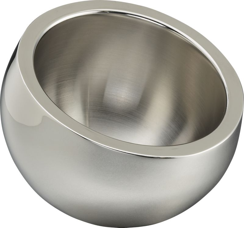 stainless steel mini snack bowl CB2