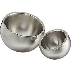 stainless steel snack bowls