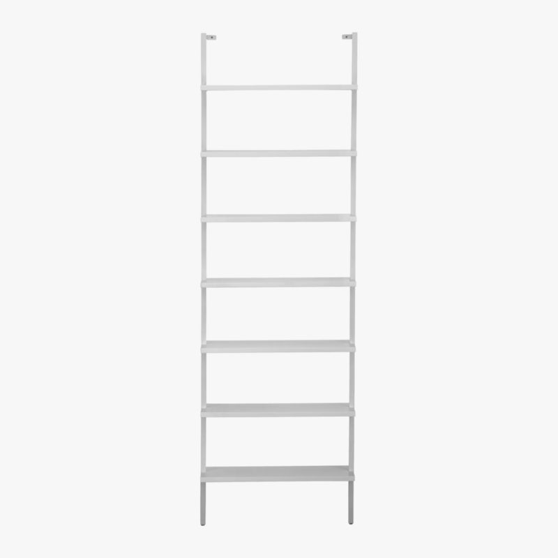stairway 96" wall mounted bookcase