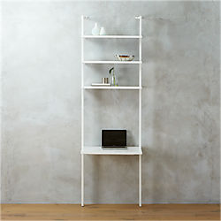 stairway white 96" desk