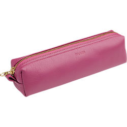 stash leather magenta pencil case