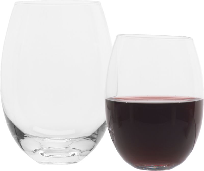 stemless wine glasses