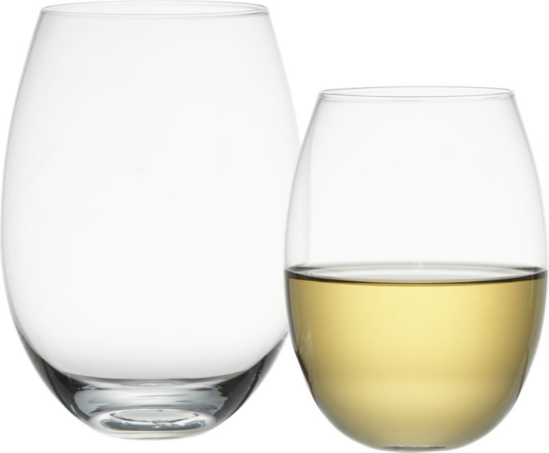 stemless wine glasses