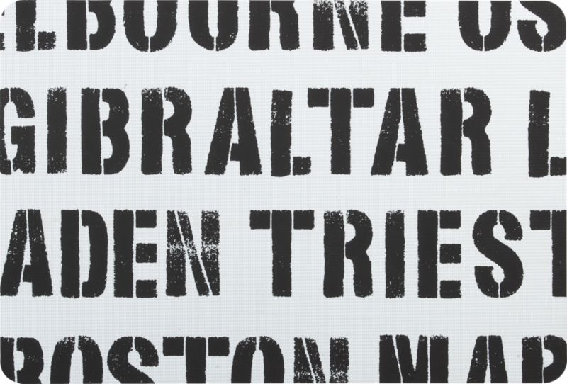 stencil placemat