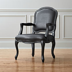 stick around black arm chair
