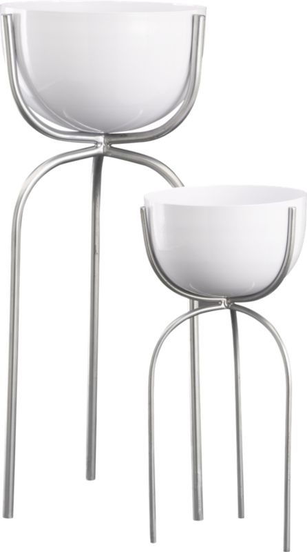 stilt planters shopping in CB2 tablescapes from cb2.com