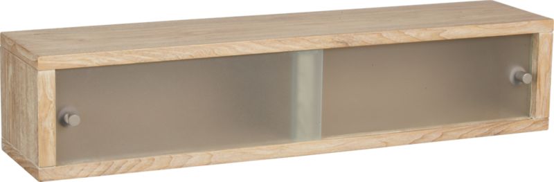 storage shelf with doors