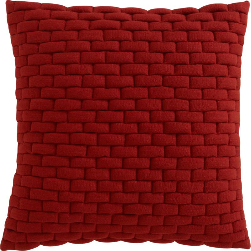 subway burnt orange 18" pillow
