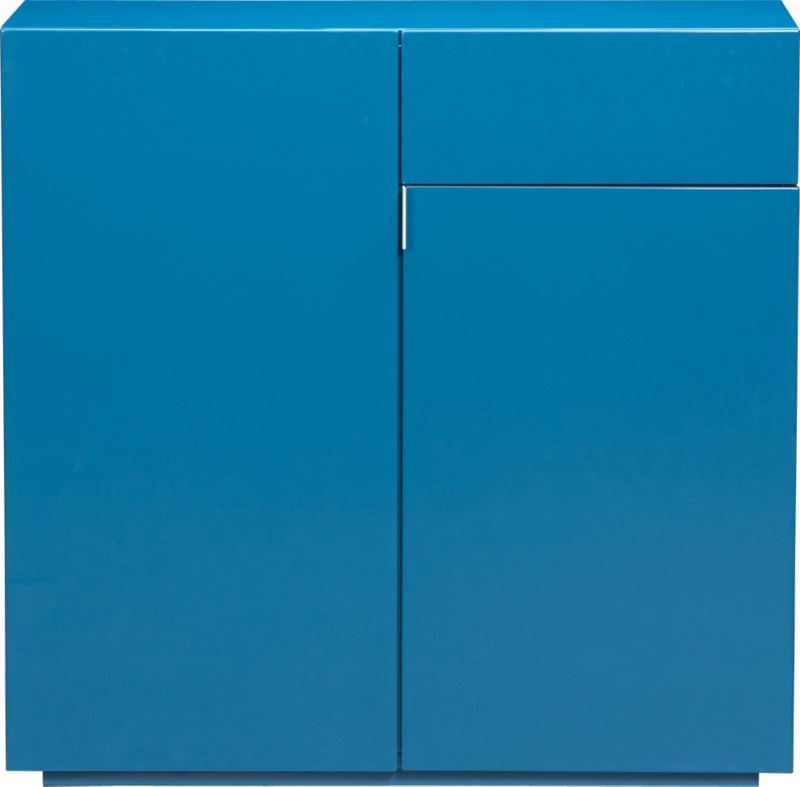 swig swoon blue mini bar. 36"Wx16"Dx35.5"H