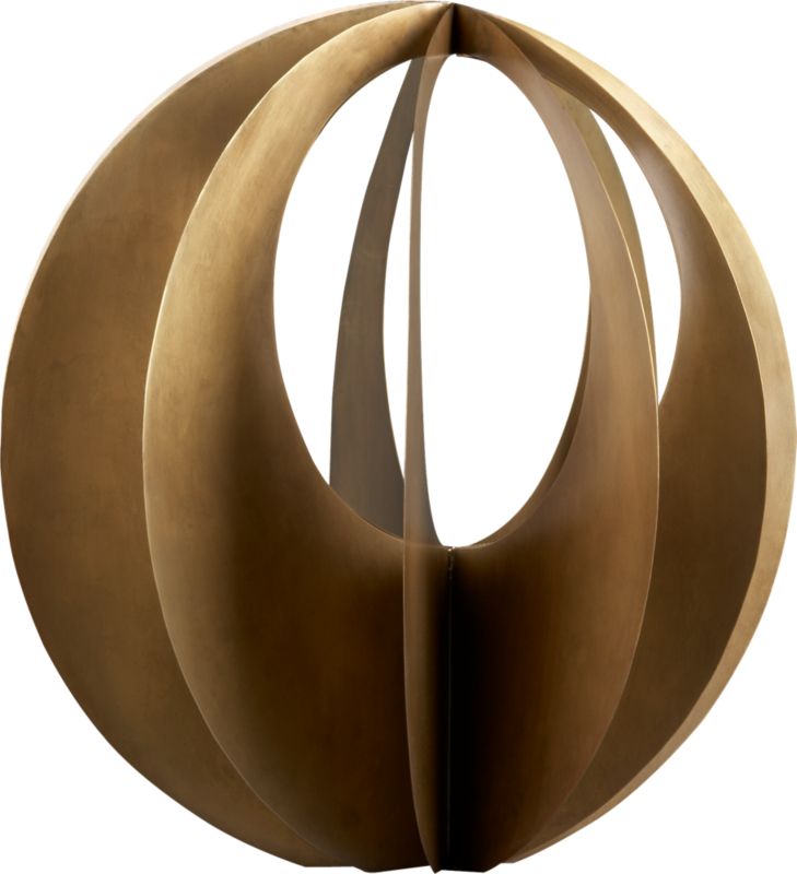 swirl large sculpture. 17.5" dia.x19.25"H