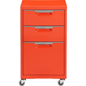 TPS bright orange file cabinet