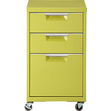 TPS chartreuse file cabinet