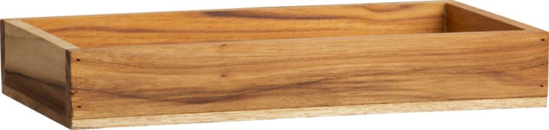rectangular stacking box. 6"Wx12"Dx2"H