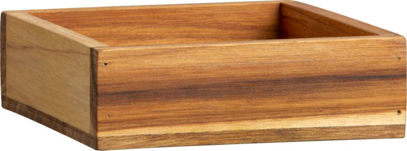 square stacking box. 6"sq.x2"H