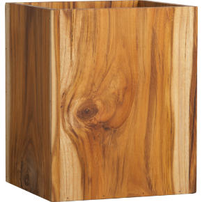 teak wastecan