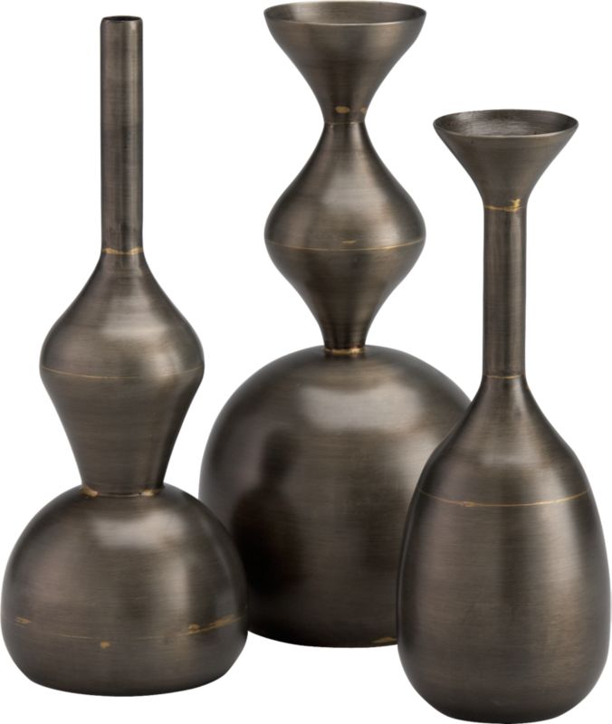3-piece temple vase set