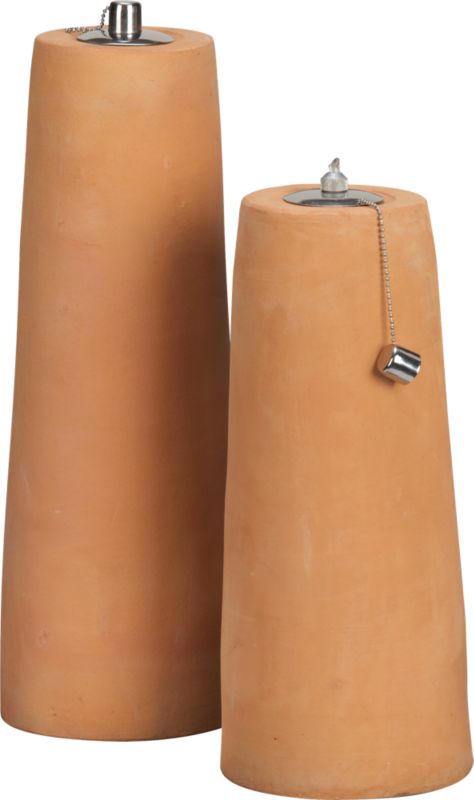 terracotta oil lamps