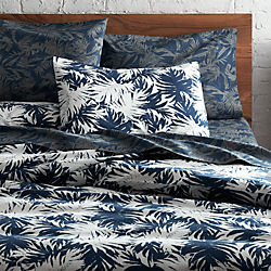 The Hill-Side palm leaves bed linens