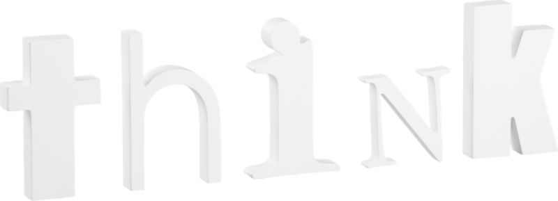 "think" letters