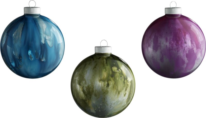 tie dye ornaments