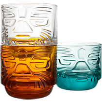 tiki stacking glasses