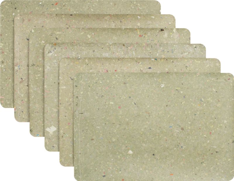 toss recycled placemats set of six