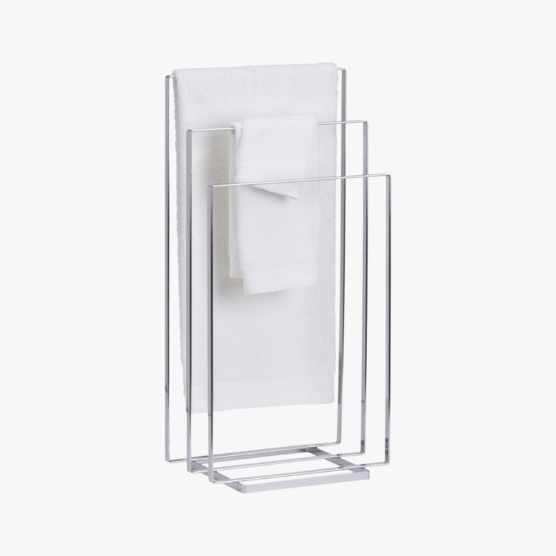 chrome towel rack