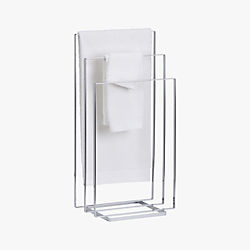 chrome towel rack