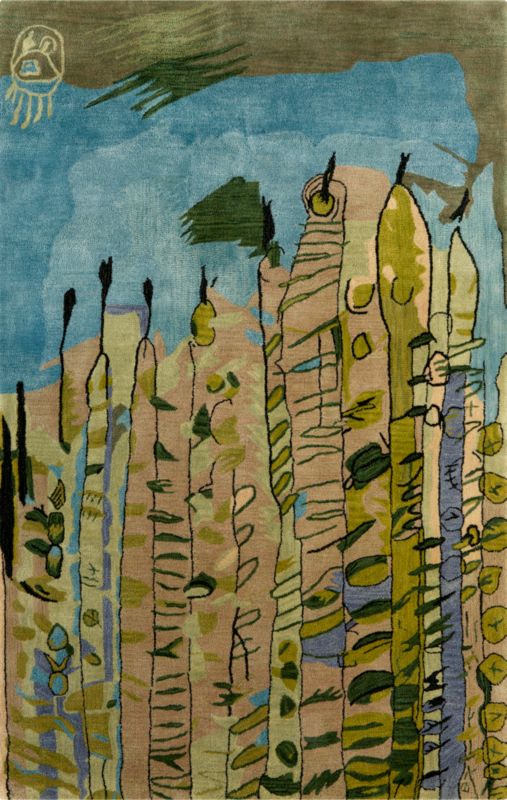 trees rug