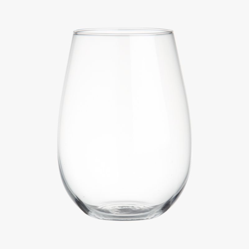 true stemless wine glass CB2