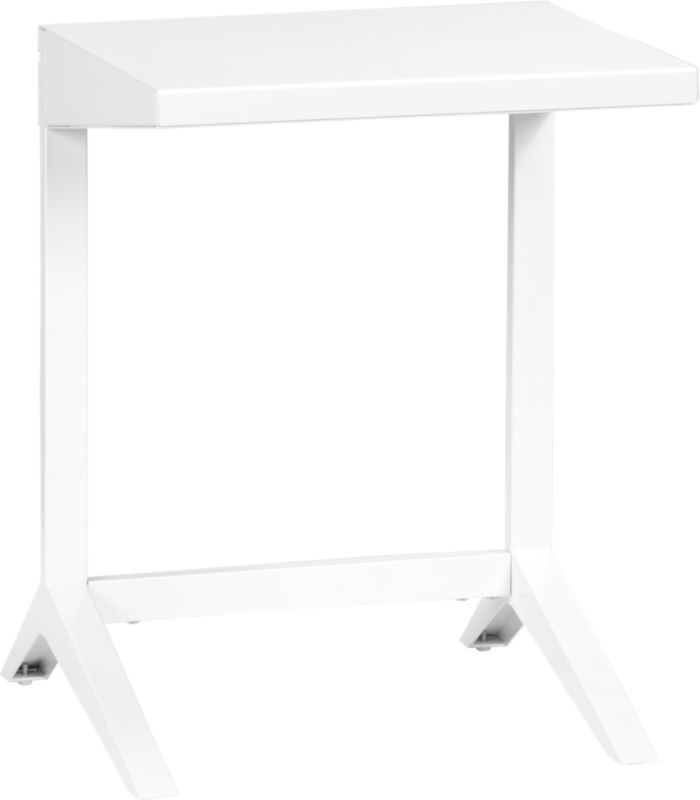 tucker white laptop table