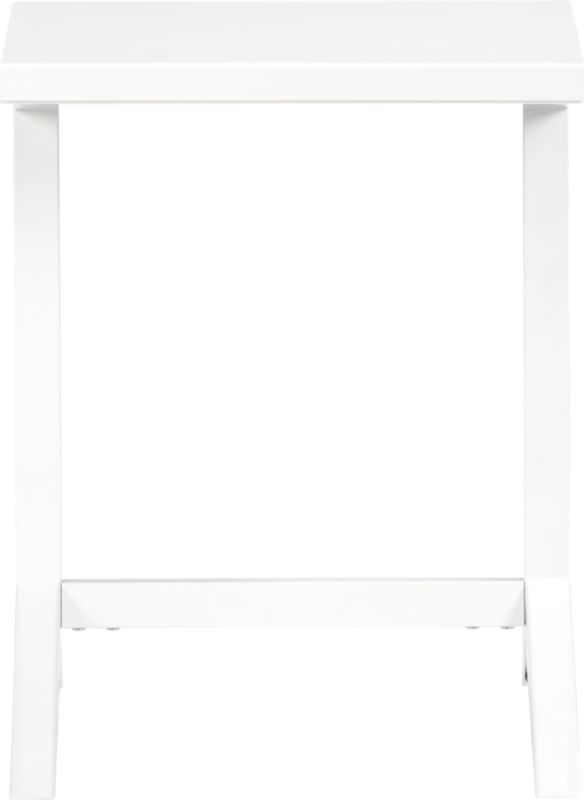 tucker white laptop table. 19"Wx18.25"Dx25.25"H