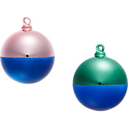 two-tone ornaments