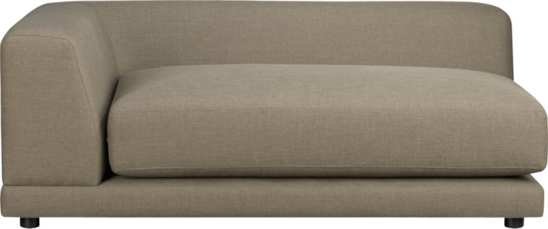 uno left arm sofa in caper. overall: 65"Wx48"Dx24"Hinterior seat: 52"Wx35"Dx17"H