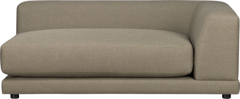 uno right arm sofa in caper. overall: 65"Wx48"Dx24"Hinterior seat: 52"Wx35"Dx17"H