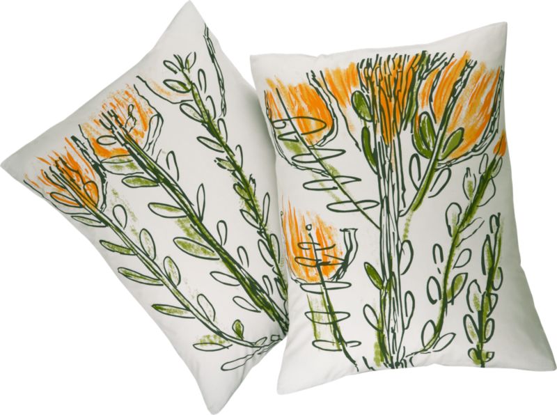 set of two standard shams. 26"Wx20"H