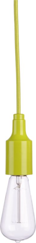 utility chartreuse pendant lamp