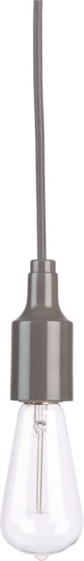 utility graphite pendant lamp