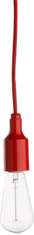 utility red pendant lamp