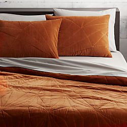 vail amber velvet bed linens