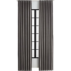 velvet graphite curtain panel