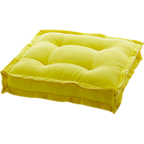 velvet yellow 23" floor cushion